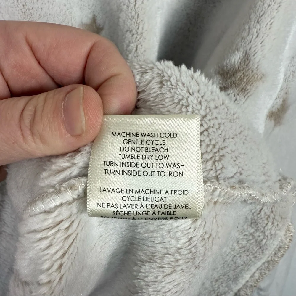 Z Supply Women’s Frosted Plush Star Long Sleeve Top Grey Size M - Picture 11 of 12